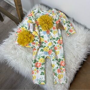 Baby Essentials Floral Print Outfit